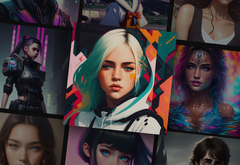 AI avatars generated by Fotor's image generator