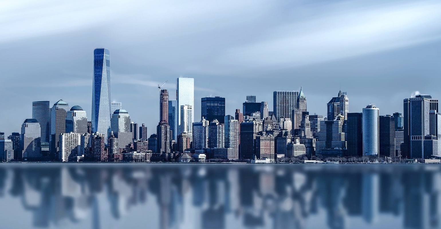 City building scape without haziness